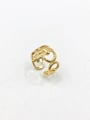 thumb Brass Letter Trend Band Ring 0