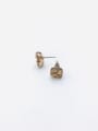 thumb Zinc Alloy Glass Stone Champagne Geometric Minimalist Stud Earring 0