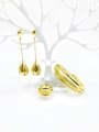 thumb Zinc Alloy Trend Water Drop Ring Earring And Bracelet Set 0