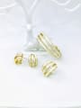 thumb Zinc Alloy Shell White Minimalist Ring Earring And Bracelet Set 0