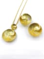 thumb Trend Round Zinc Alloy Earring and Necklace Set 0