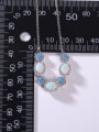 thumb 925 Sterling Silver Synthetic Opal Multi Color Minimalist Adjustable Bracelet 3