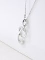 thumb 925 Sterling Silver Minimalist Initials Necklace 2