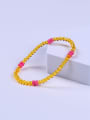thumb Glass Stone Multi Color Minimalist Handmade Beaded Bracelet 2