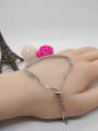 thumb 925 Sterling Silver Cubic Zirconia White Minimalist Adjustable Bracelet 1