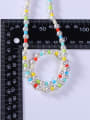 thumb Stainless steel Freshwater Pearl Multi Color Minimalist Beaded Necklace 3