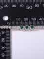 thumb 925 Sterling Silver Cubic Zirconia Multi Color Minimalist Charm Bracelet 3