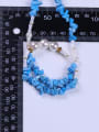 thumb Stainless steel Turquoise Multi Color Minimalist Beaded Necklace 3