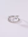 thumb 925 Sterling Silver High Carbon Diamond White Minimalist Band Ring 1