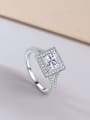 thumb 925 Sterling Silver Cubic Zirconia Multi Color Minimalist Band Ring 4