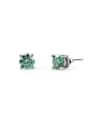 thumb 925 Sterling Silver Moissanite Multi Color Minimalist Stud Earring 0