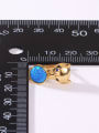 thumb 925 Sterling Silver Synthetic Opal Multi Color Leopard Minimalist Huggie Earring 4