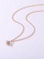 thumb 925 Sterling Silver Cubic Zirconia White Minimalist Lariat Necklace 1