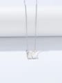 thumb 925 Sterling Silver Minimalist Lariat Necklace 1