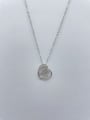 thumb 925 Sterling Silver Cubic Zirconia White Minimalist Lariat Necklace 0