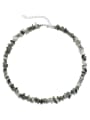 thumb Brass Crystal Irregular Minimalist Cuban Necklace 1