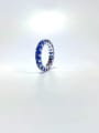 thumb 925 Sterling Silver Cubic Zirconia Multi Color Minimalist Band Ring 5