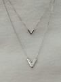 thumb 925 Sterling Silver Dainty Bib Necklace 0