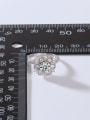 thumb 925 Sterling Silver Moissanite White Dainty Solitaire Ring 4