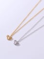 thumb 925 Sterling Silver Cubic Zirconia White Bowknot Minimalist Lariat Necklace 0