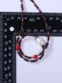 thumb Stainless steel Crystal Multi Color Minimalist Beaded Necklace 3