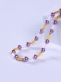 thumb Stainless steel Shell Multi Color Minimalist Beaded Necklace 2