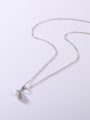 thumb 925 Sterling Silver Freshwater Pearl White Minimalist Lariat Necklace 1