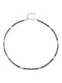 thumb Brass Crystal Round Minimalist Cuban Necklace 3