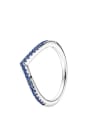 thumb 925 Sterling Silver Cubic Zirconia Multi Color Minimalist Band Ring 1