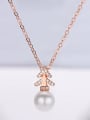 thumb 925 Sterling Silver Freshwater Pearl White Minimalist Lariat Necklace 0