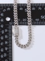 thumb 925 Sterling Silver Cubic Zirconia White Minimalist Cuban Necklace 3