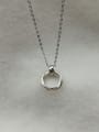 thumb 925 Sterling Silver Round Dainty Bib Necklace 0