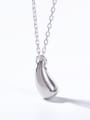 thumb 925 Sterling Silver Water Drop Minimalist Initials Necklace 1