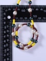 thumb Stainless steel Crystal Multi Color Minimalist Beaded Necklace 3