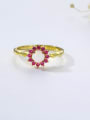 thumb 925 Sterling Silver Synthetic Opal Multi Color Minimalist Band Ring 3