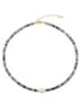 thumb Brass Crystal Irregular Minimalist Cuban Necklace 0