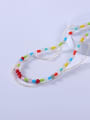 thumb Stainless steel Shell Multi Color Minimalist Beaded Necklace 2