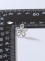 thumb 925 Sterling Silver Moissanite White Flower Minimalist Stud Earring 3