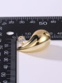 thumb Brass Water Drop Minimalist Stud Earring 4