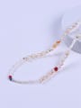 thumb Stainless steel Freshwater Pearl Multi Color Minimalist Beaded Necklace 2