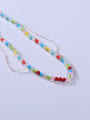 thumb Stainless steel Shell Multi Color Minimalist Beaded Necklace 1