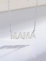 thumb 925 Sterling Silver Letter Minimalist Link Necklace 1