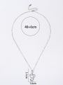 thumb 925 Sterling Silver Minimalist Initials Necklace 4