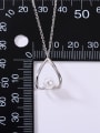 thumb 925 Sterling Silver Imitation Pearl White Minimalist Lariat Necklace 3