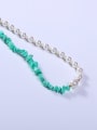 thumb Stainless steel Imitation Pearl Multi Color Minimalist Beaded Necklace 1
