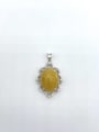 thumb 925 Sterling Silver Topaz Yellow Luxury Lariat Necklace 0
