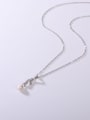 thumb 925 Sterling Silver Freshwater Pearl White Minimalist Lariat Necklace 2