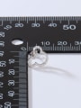 thumb 925 Sterling Silver Cubic Zirconia White Panda Minimalist Stud Earring 3