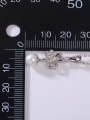 thumb 925 Sterling Silver Freshwater Pearl White Leaf Minimalist Lariat Necklace 3