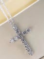 thumb 925 Sterling Silver Moissanite White Minimalist Link Necklace 2